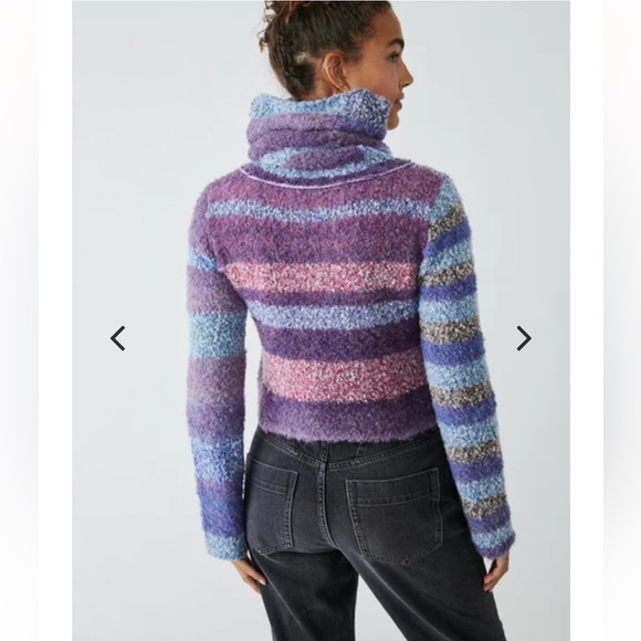 Free People My Girl Turtleneck Midnight Combo XS NWT - Picture 5 of 11